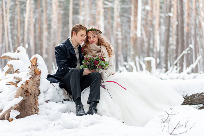 свадьба зимой: идеи празднования