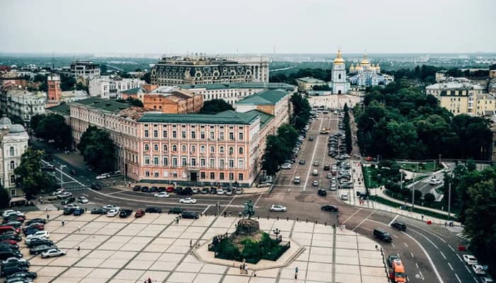 Хрещатик в Києві.